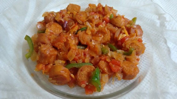 Curried Chicken Sausage Tomatina