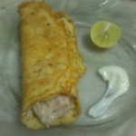 Mayonnaise Chicken Stuffed Eggroll