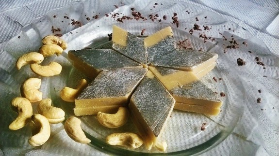 Kaju Katli or Kaju Barfi