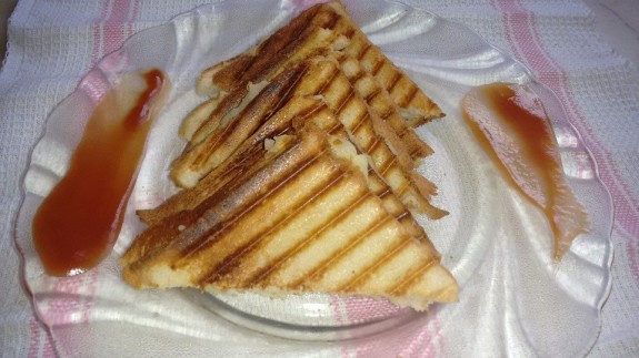 Potato Carom Seeds Grilled Sandwich