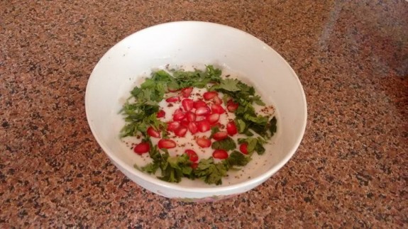 Pomegranate Raita