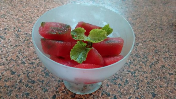 Minted Watermelon Popsicles