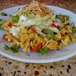 Egg Bhurji Chaat