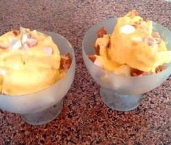 Mango Ice-Cream With Tropical Fruits
