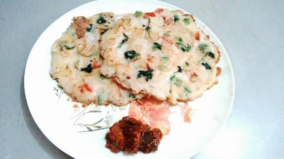 Instant Rava Uttapam